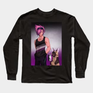 Asexual Pride Colors Long Sleeve T-Shirt